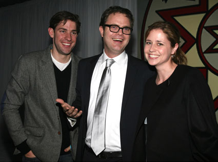 Rainn Wilson, John Krasinski, Jenna Fischer Rainn Wilson, John Krasinski, Jenna Fischer